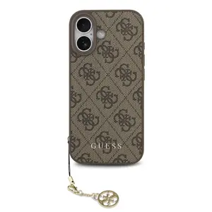 Zadní kryt Guess 4G Charm pro Apple iPhone 17, tone on tone brown