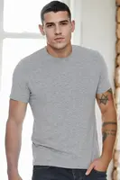 T9569 DEWBERRY MEN'S BICYCLE COLLAR T-SHIRT-GREY