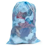 200 x Zatahovací pytle na odpad 120 l, modré, tloušťka 24µm, 20ks v roli