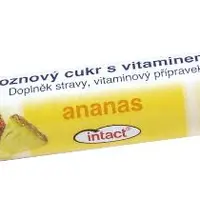 Intact Hroznový cukr s vitaminem C ananas rolička 40 g