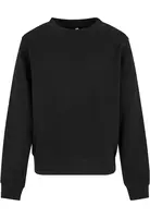 Girl's sweatshirt Light Terry Crewneck black