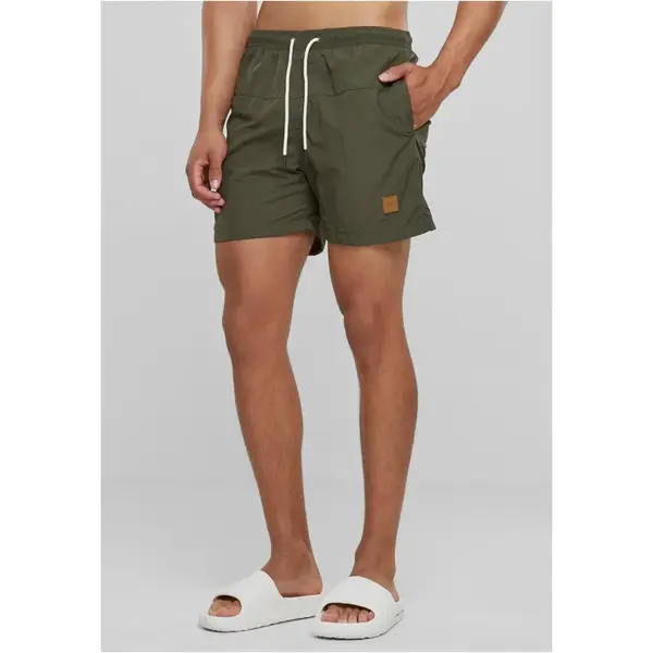 Men's Swimsuit Block Olive