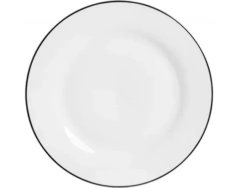 Mělký talíř 27 cm Lineo, bílý