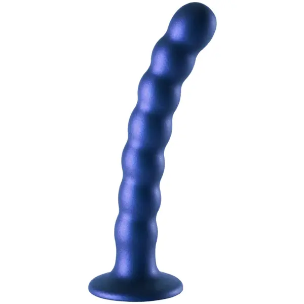 OUCH! Anální kuličkové dildo Beaded Lust, modré 17 cm,  modré