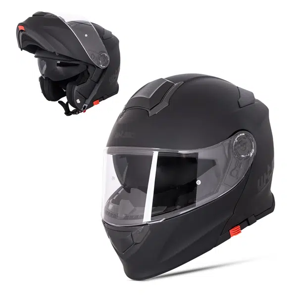Výklopná přilba W-TEC Venero Magic Matt Black L (59-60)
