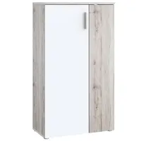 Komoda Boots dub pískový/bílá