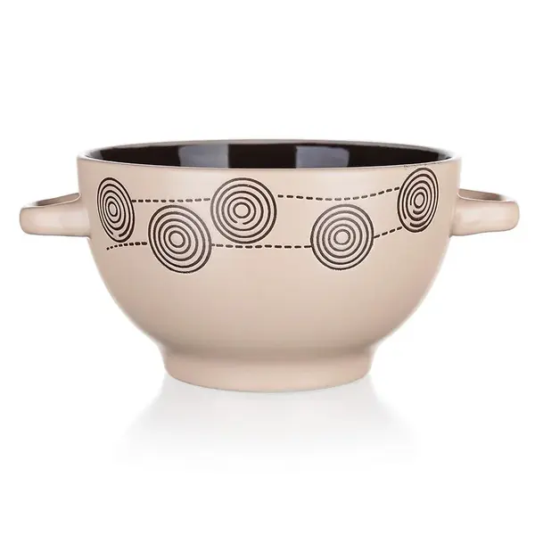 Šalátová misa keramická špirála 660 ml krém 60220060