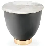 Konferenčný stolík Cecilia S biela mramor/sivá 48