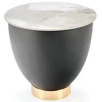 Konferenčný stolík Cecilia S biela mramor/sivá 48