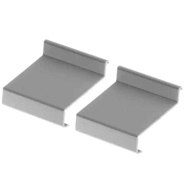 Spojka balkónového okapového profilu 2 ks šedá 50x34x34,4 mm