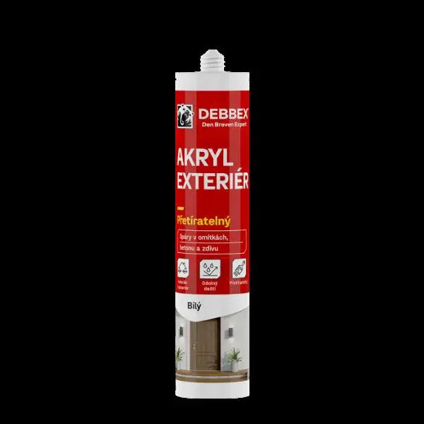 Den Braven Akryl Exteriér Biely 280ml