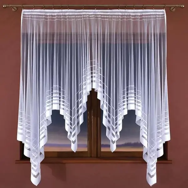 Žakárová záclona Anelma E358/bílá/150x180