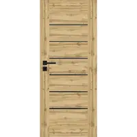 Interiérové dveře Campe 6*6 70P dub wotan 385 černá lacobel