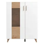 Vitrína Bretagna 2K artisan/bílá 11012056