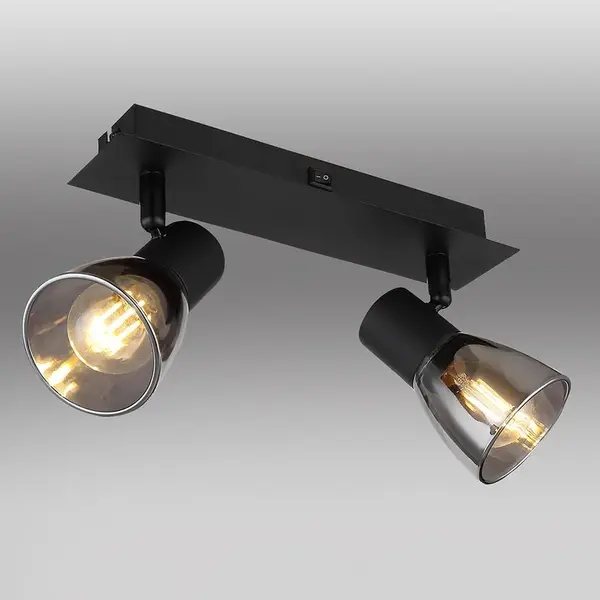 Stropné bodové svietidlo 54307-2 čierna MAT  LS2