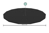 Plachta krycia pre bazény s rámom 4,57 m 58038