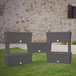 Okenný kvetináč Kit5 sivá