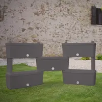 Okenný kvetináč Kit5 sivá