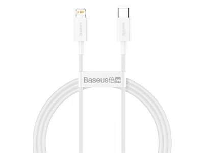 Datový kabel Baseus Superior Series Fast Charging Data Cable Type-C to iP PD 20W 1m, bílá