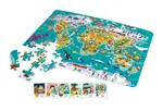 Detské puzzle – Mapa sveta 2 v 1