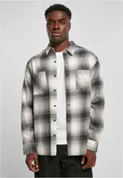 Mock Check Shirt white sand/black