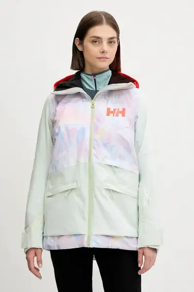 Lyžařská bunda Helly Hansen POWCHASER 2.0 zelená barva, 65923