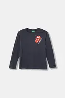 Dětské bavlněné tričko s dlouhým rukávem United Colors of Benetton