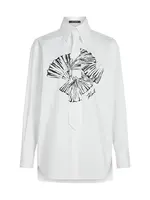 Karl Lagerfeld Blúzka  čierna / biela