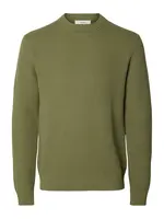 SELECTED Sveter 'SLHDANE'  olivová