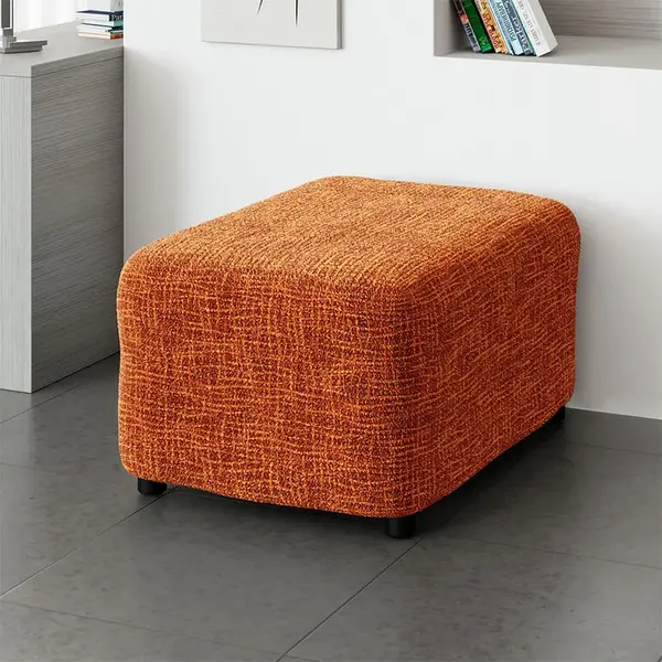 Bielastické potahy GRAFITI NOVÉ cihlové taburet (40 x 40 x 40 cm)