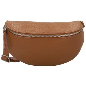 Dámská kožená ledvinka koňaková - Delami Vera Pelle Gianni