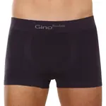 Gino Pánské boxerky bezešvé bambusové šedé (53004) L