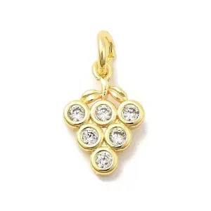 Brass Micro Pave Cubic Zirconia Charms