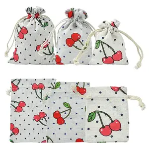 18Pcs 3 Styles Burlap Packing Pouches