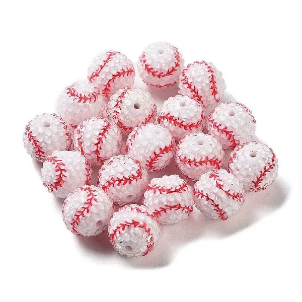 Resin Rhinestone Beads