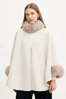 Pončo Twinset béžová barva, 252TO5130