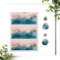 Polymer Clay Earrings Water Transfer Paper