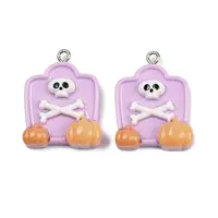 Halloween Opaque Resin Pendants