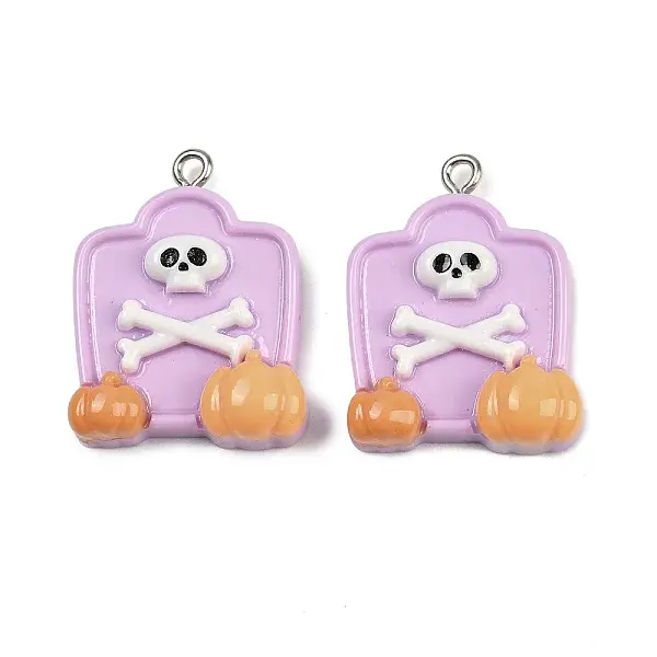 Halloween Opaque Resin Pendants