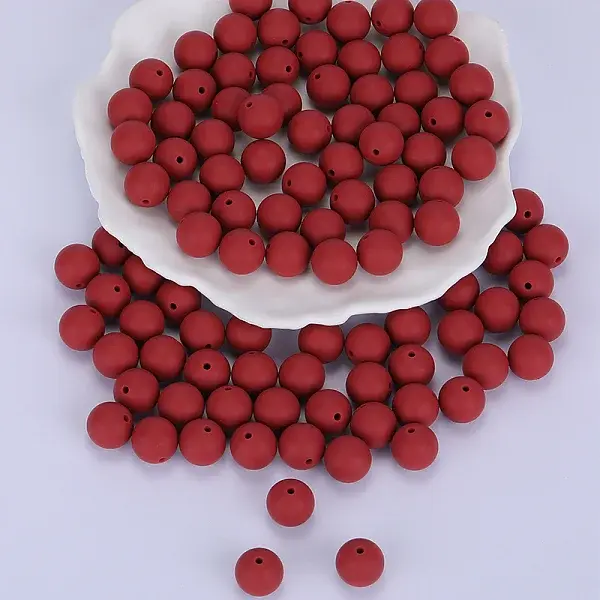 Round Silicone Focal Beads