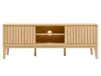 TV stolek LUCERO s posuvnými dvířky, dekor dub, 160cm