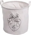 Úložný koš s potiskem GUSTA 30x30 cm, bílý