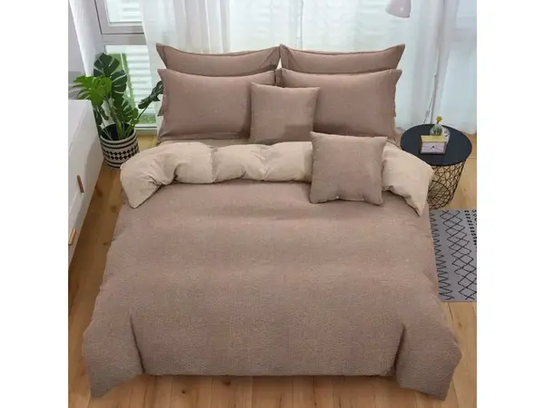 Krepové povlečení TABULA hnědé + povlak na polštářek 40x50 cm Rozměr povlečení: 70 x 90 cm | 140 x 200 cm