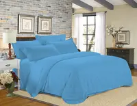 Hotelové obliečky z mikrovlákna JASMINE PURE svetlomodré - prúžok 2 cm Rozmer obliečky: 70 x 90 cm | 140 x 200 cm