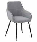 Svetlosivé jedálenské kreslo BENI