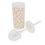 Toaletná kefa so stojanom PANTHER 35 cm béžová