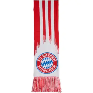 adidas FC BAYERN SCARF Fanouškovská šála, červená, velikost UNI