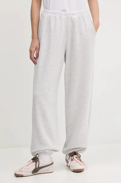 Tepláky Abercrombie & Fitch dámské, šedá barva, KI147-5140-130