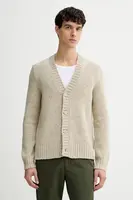 Kardigan s příměsí vlny Marc O'Polo béžová barva, 5000007627