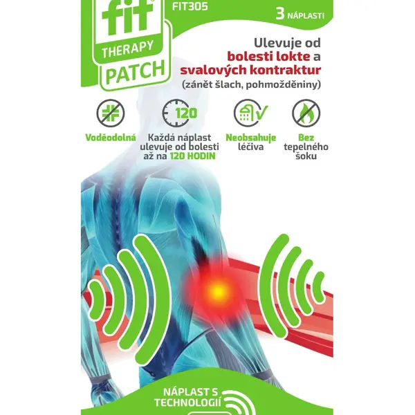 FIT Therapy Náplast na úlevu od bolesti loket 3 ks